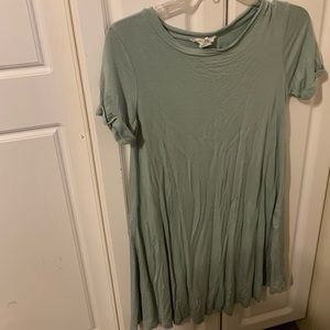Forever 21 green tee shirt dress
